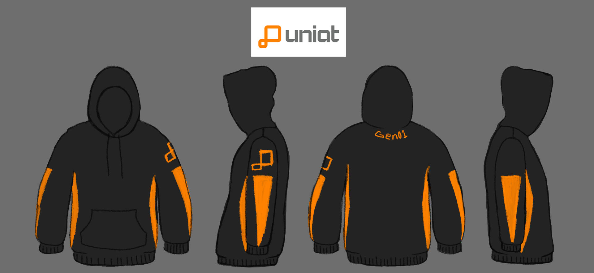 UNIAT Hoodies ver. A